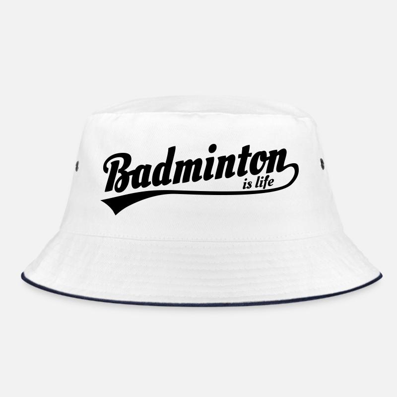 Badminton ist das Leben retro Bucket Hat