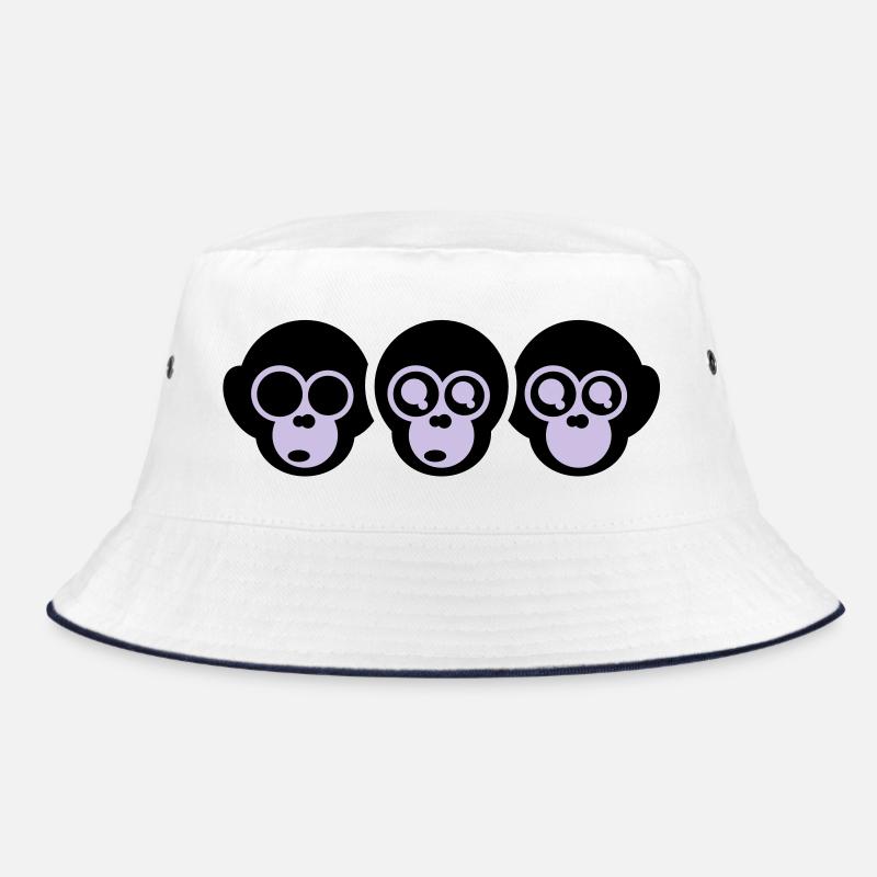 the three monkeys Bucket Hat