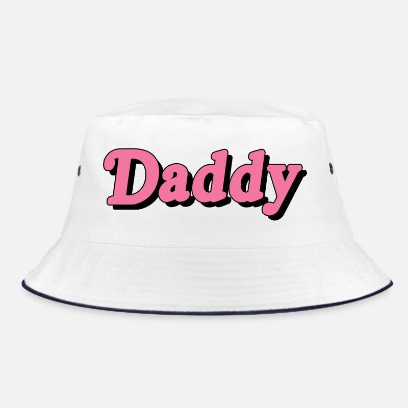 Whimsical Daddy Text Design Bucket Hat