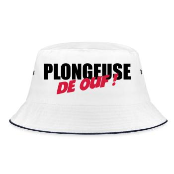 Plongeuse de ouf ! - Bob - blanc/marine - Devant