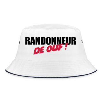 Randonneur de ouf ! - Bob - blanc/marine - Devant