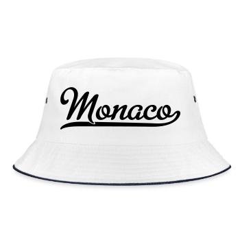Monaco - Bucket Hat - Weiß/Navy - Vorne