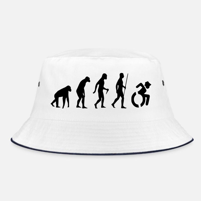 Evolution Rollstuhl. Die Rollstuhl-Evolution * Bucket Hat