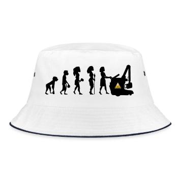 Humour Evolution Manip Radio mobile Radiologie - Bob - blanc/marine - Devant