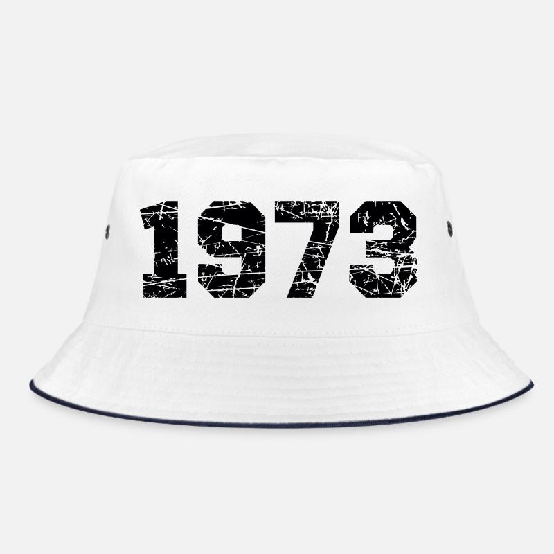 1973 - Bucket Hat - Weiß/Navy