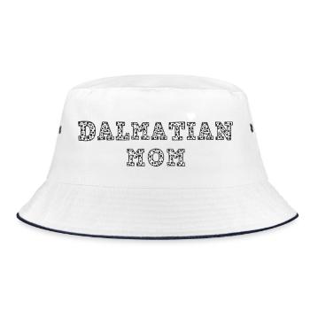 Dalmatian Mom - Dog Lovers - Bucket Hat - Weiß/Navy - Vorne