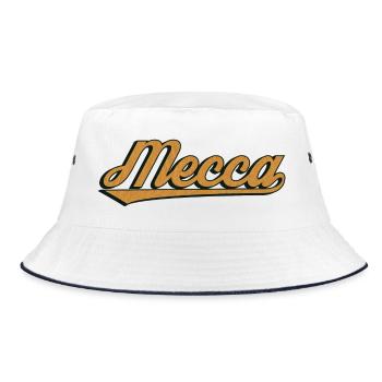 Mecca Vintage Lettering - Bucket Hat - white/navy - Front