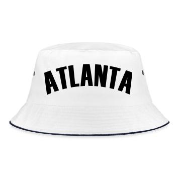 atlanta shirt - Bucket Hat - Weiß/Navy - Vorne