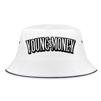 young money shirt - Bucket Hat - Weiß/Navy - Vorne