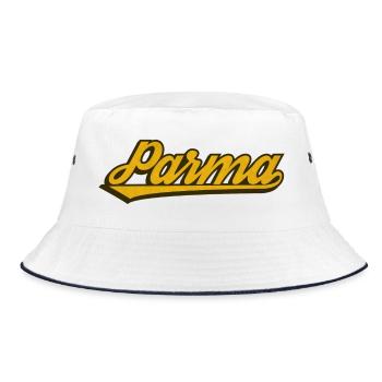 Parma Vintage Script Logo - Bob - blanc/marine - Devant