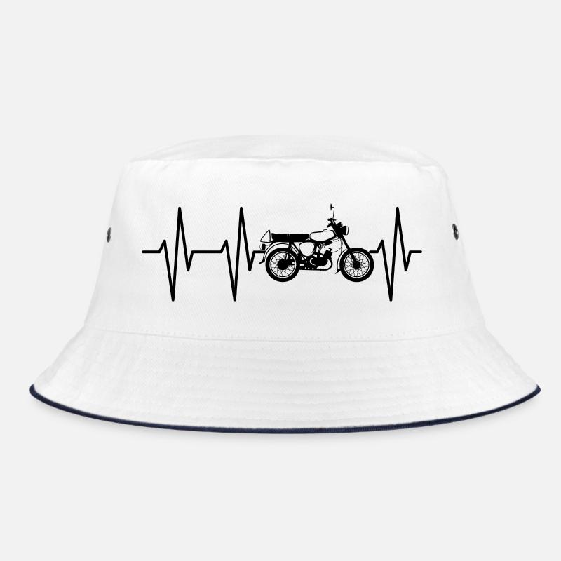 Simson s50 Herzschlag DDR Osten Symbol Puls icon Bucket Hat
