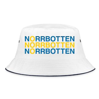 NORRBOTTEN Suède Sverige Suède Drapeau - Bob - blanc/marine - Devant
