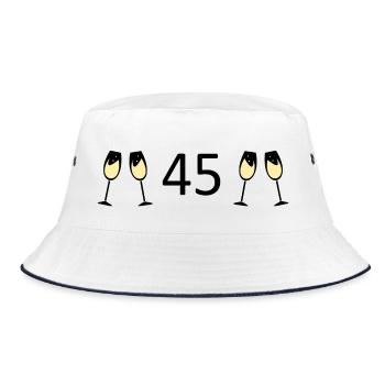 45e anniversaire 45e anniversaire 45 numéro 45 noir - Bob - blanc/marine - Devant