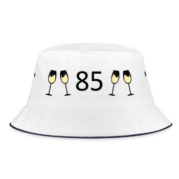 85e anniversaire 85 ans 85 Numéro 85 Noir - Bob - blanc/marine - Devant