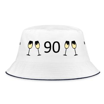 90e anniversaire 90e anniversaire 90 Numéro 90 Noir - Bob - blanc/marine - Devant