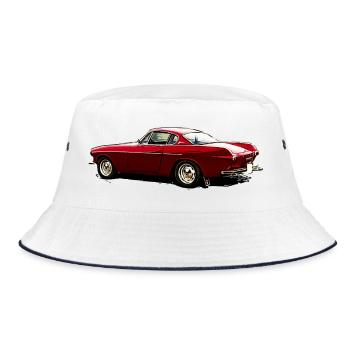 Oldtimer P1800 S - Bucket Hat - white/navy - Front