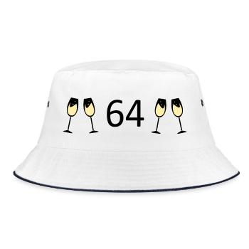 64e anniversaire 64e anniversaire 64 numéro 64 noir - Bob - blanc/marine - Devant