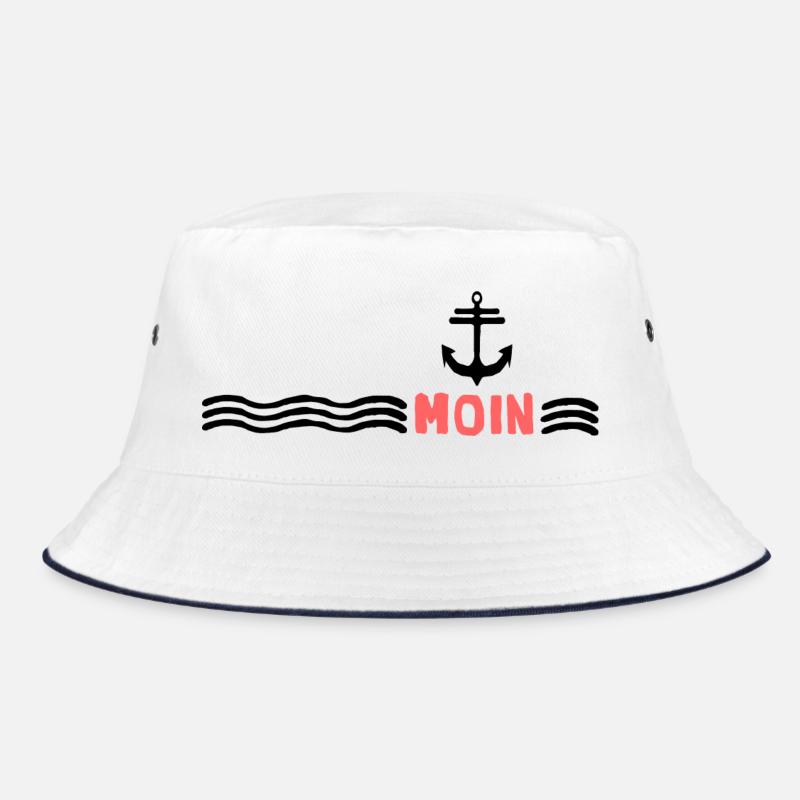Moin Hut Cap Anker Windstärke Sturm Bucket Hat