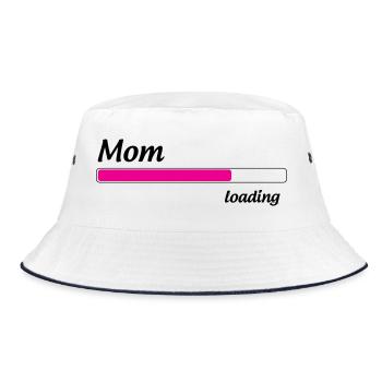 Maman loading... Please Wait - Future Mère - Bob - blanc/marine - Devant
