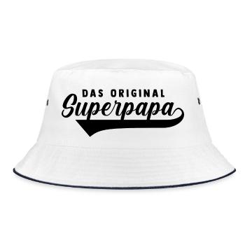 Father Dad - Bucket Hat - white/navy - Front