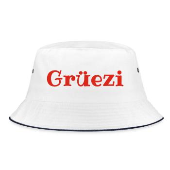 Grüezi - Schweiz - Switzerland - Swiss - Suisse - Bob - blanc/marine - Devant