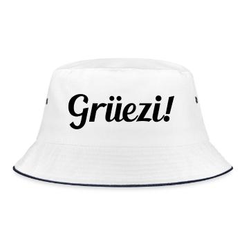 Grüezi - Schweiz - Switzerland - Swiss - Suisse - Bob - blanc/marine - Devant