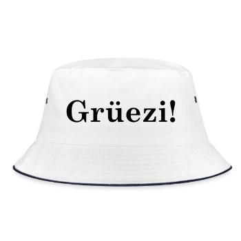 Grüezi - Schweiz - Switzerland - Swiss - Suisse - Bob - blanc/marine - Devant