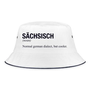 SAXON Saxony - Bucket Hat - white/navy - Front