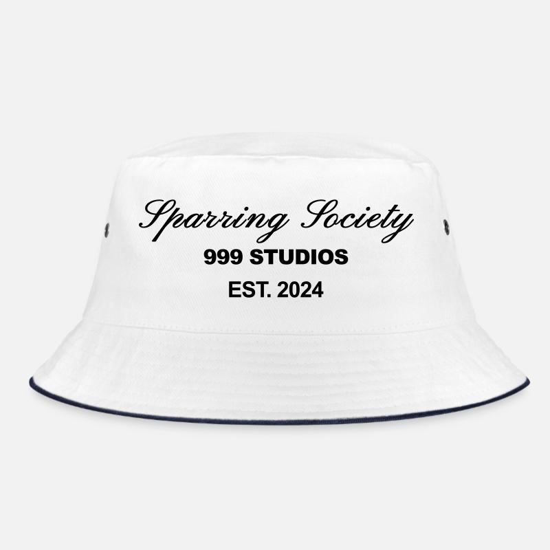 Sparring Gesellschaft Weißer Druck Bucket Hat