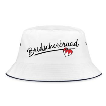 Bridscherbraad - Bucket Hat - Weiß/Navy - Vorne