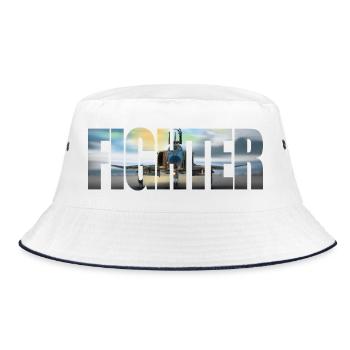 Fighter F-4 Phantom - Bucket Hat - white/navy - Front