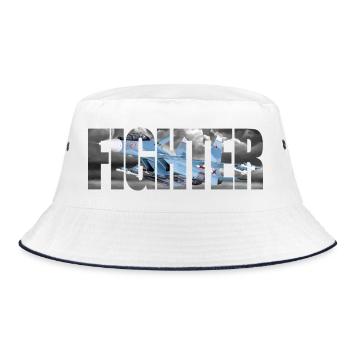 Fighter Su-30SM - Bucket Hat - white/navy - Front