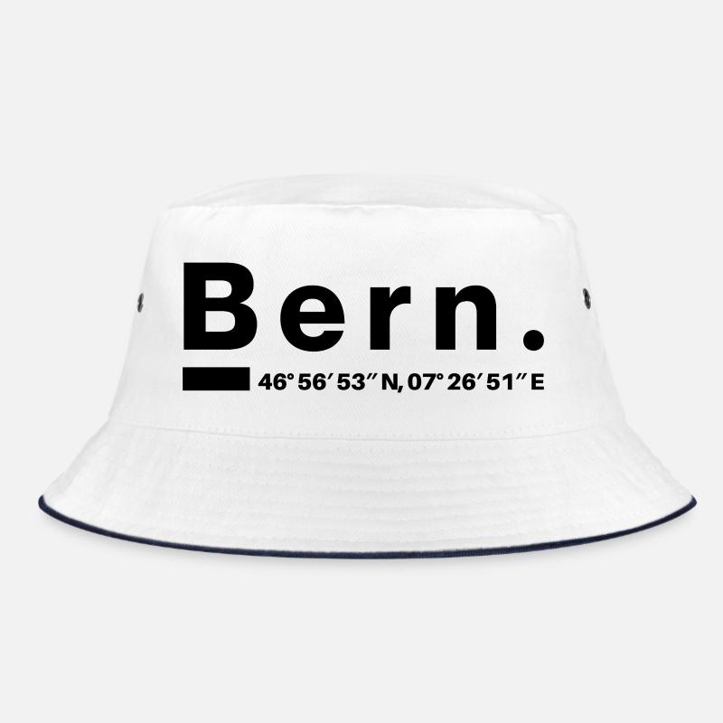 Bern Coordinates Bernese Switzerland Bucket Hat