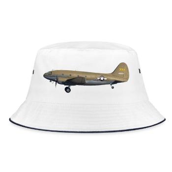 C-46 - Bucket Hat - white/navy - Front
