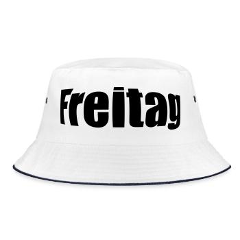 Friday - Bucket Hat - white/navy - Front