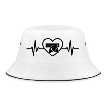 Console de jeu Gamer Heart - Bob - blanc/marine - Devant