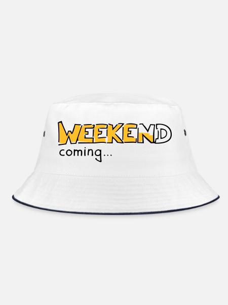 Weekend - Bucket Hat - white/navy - Front