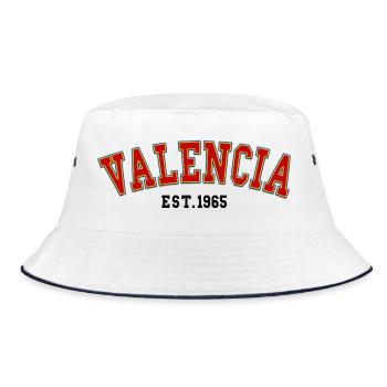 Valencia Est.1965 - Bucket Hat - Weiß/Navy - Vorne