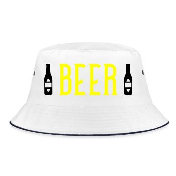 Beer - Bucket Hat - white/navy - Front