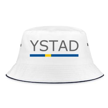 Drapeau de la Suède - Ystad - Sverige - Schweden - Bob - blanc/marine - Devant