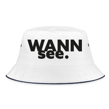 GIUDAN Berlin Collection: Wannsee - Bucket Hat - white/navy - Front