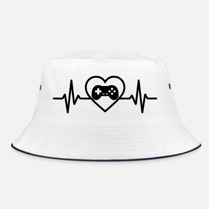 Herz Retrogaming – Vintage Game Console Bucket Hat