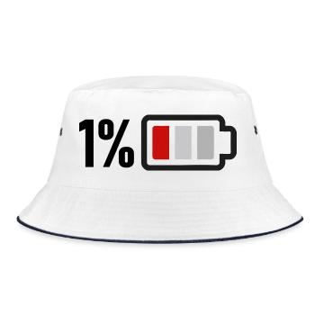 Batterie faible - Bob - blanc/marine - Devant