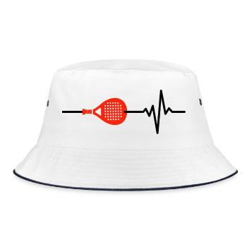 Le padel, c’est ma vie, mon cœur, mon cœur, mon amateur de cour - Bob - blanc/marine - Devant