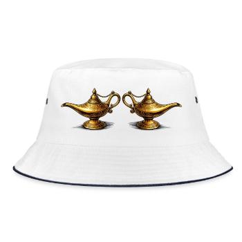 Golden Oil Lamps - Bucket Hat - white/navy - Front