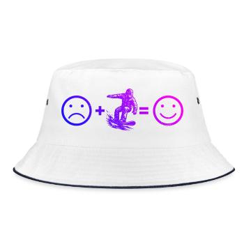 Ambiances snowboard pour snowboard - Bob - blanc/marine - Devant