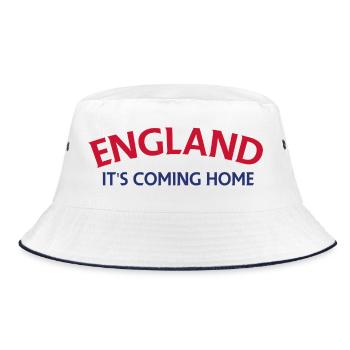 England It's Coming Home Banner - Bucket Hat - white/navy - Front
