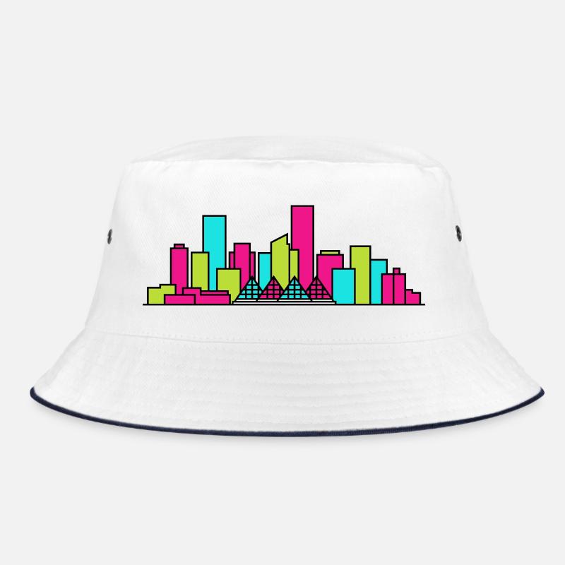 Dessin de lignes de la vallée de la rivière Skyline de la ville d’Edmonton Bob