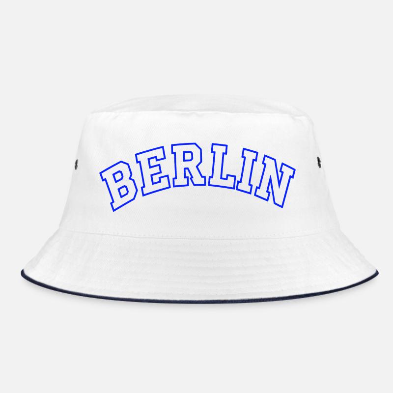 Berlin Umriss in Elektrisch Blau Bucket Hat