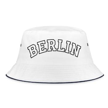 Berlin Arc Contour - Bucket Hat - white/navy - Front